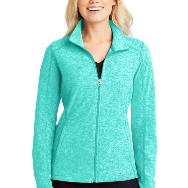 Women's Heather Microfleece Full Zip Jacket Thumbnail
