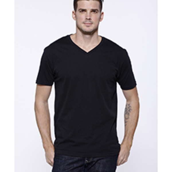 Men's CVC V-Neck T-Shirt Thumbnail