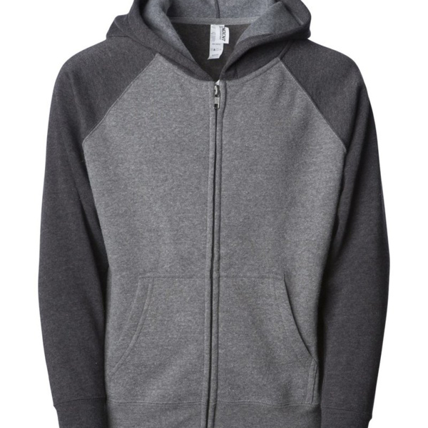 Toddler Lightweight Special Blend Raglan Zip Hood Thumbnail