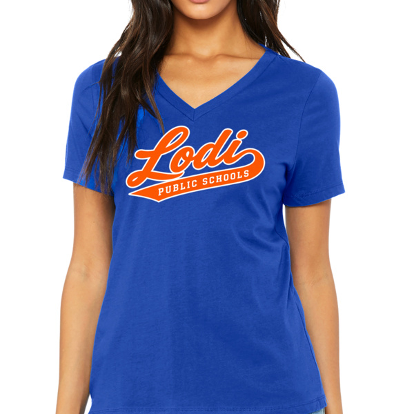 Women's Relaxed Jersey Short Sleeve V Neck Tee Thumbnail