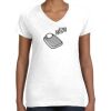Women's Fine Jersey V-Neck Tee Thumbnail