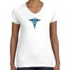 Women's Fine Jersey V-Neck Tee Thumbnail