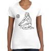 Women's Fine Jersey V-Neck Tee Thumbnail