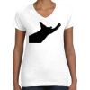 Women's Fine Jersey V-Neck Tee Thumbnail